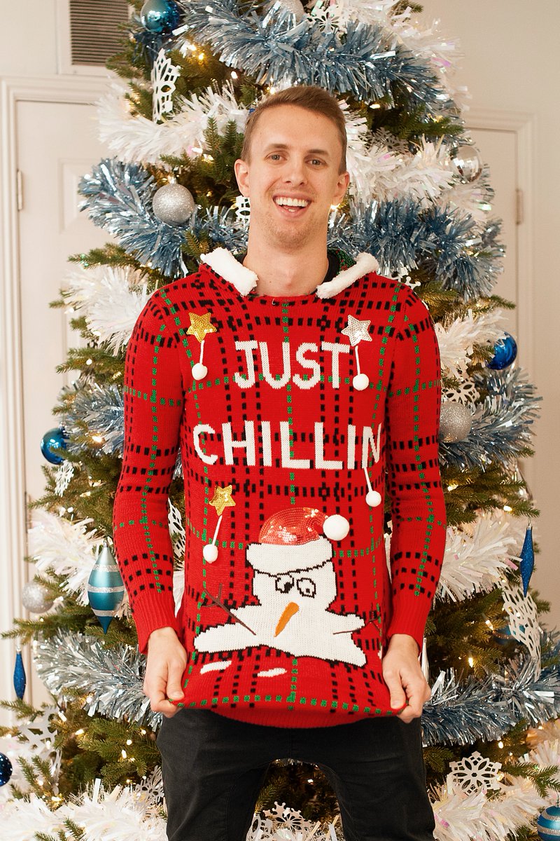 TesaniCo's tweet photo. It's Ugly Christmas Sweater day today! Check out our new threads! Which sweater do you think is most cringe-worthy? #uglysweaterparty #whoworeitbest #companyculture #spiritweek #officeculture #employeeengagement #employeeexperience #officechristmas #sweaterweather https://t.co/IBo5lXVV9R