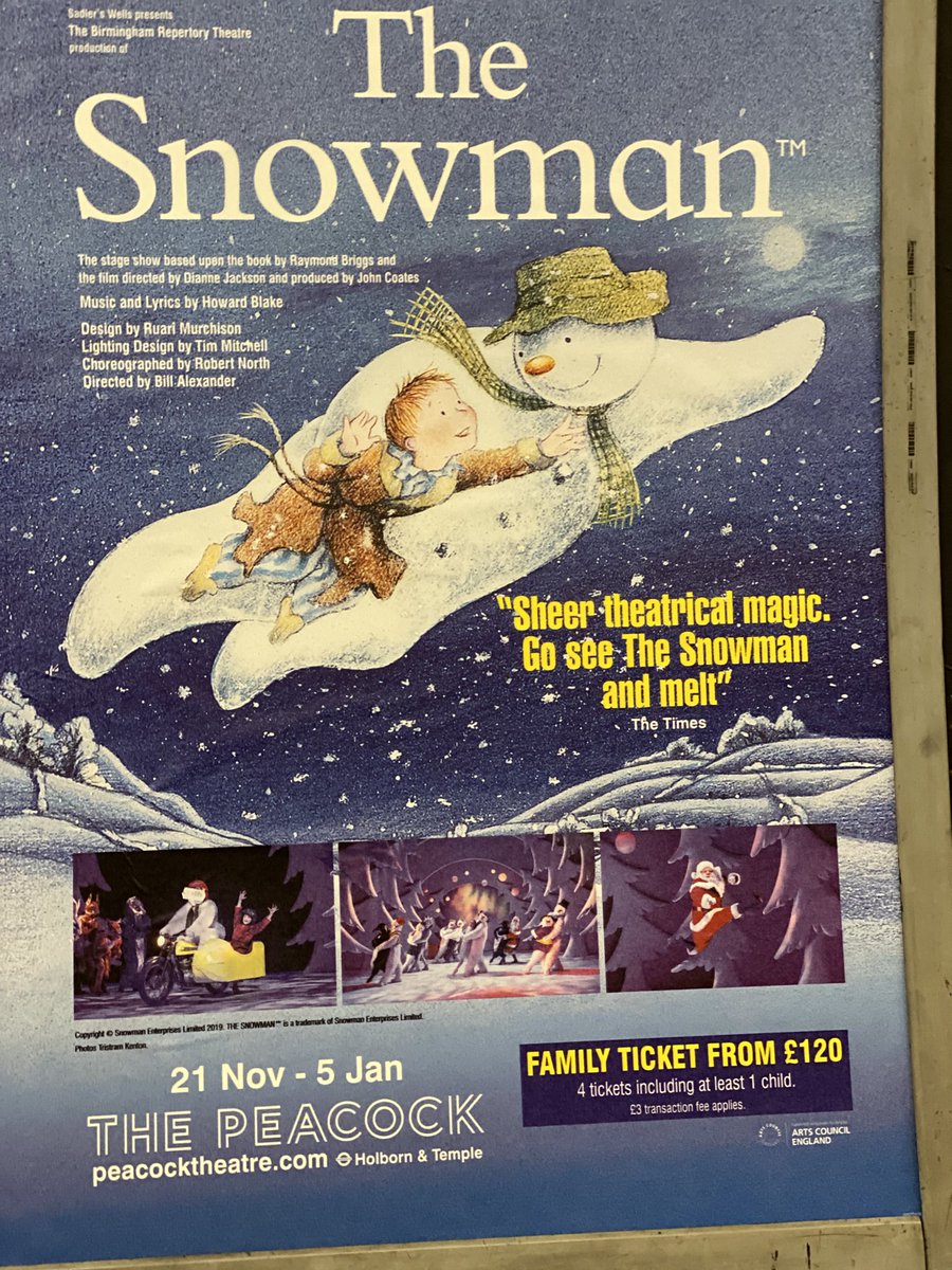HowardB95802489's tweet photo. #TheSnowman #WalkingintheAir ⁦@peacocktheatre⁩ https://t.co/cXoacO5gj0