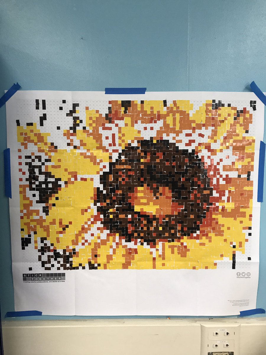 bethebookworm's tweet photo. Our collaborative poster is almost done. StickTogether #MakerSpace https://t.co/2sxGPyD7dW