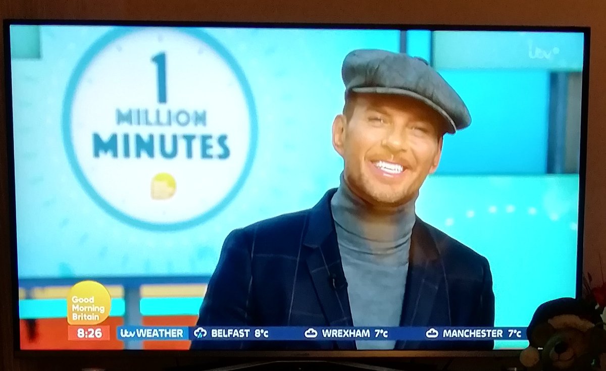 The man with the dazzling smile and beautiful heart ♥ Loved this morning's interview with @mattgoss on @GMB #1millionminutes