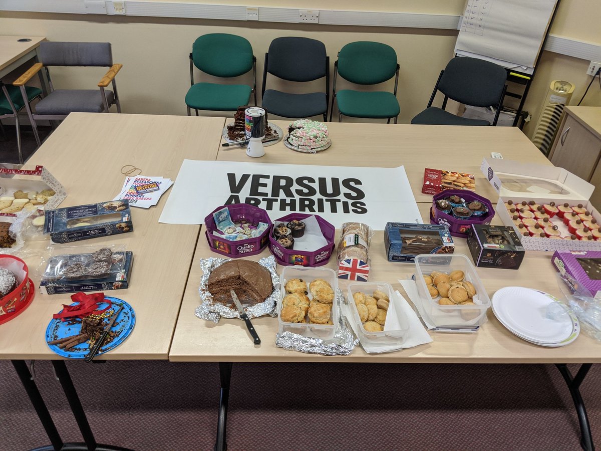 richwormwell's tweet photo. Amazing support from everyone @BDCFT today raising money for @VersusArthritis. We'll done @FirthSarah for winning the bake off comp, a fantastic chocolate orange cake. So far we've raised £198 and counting https://t.co/Tlmr54ROEK