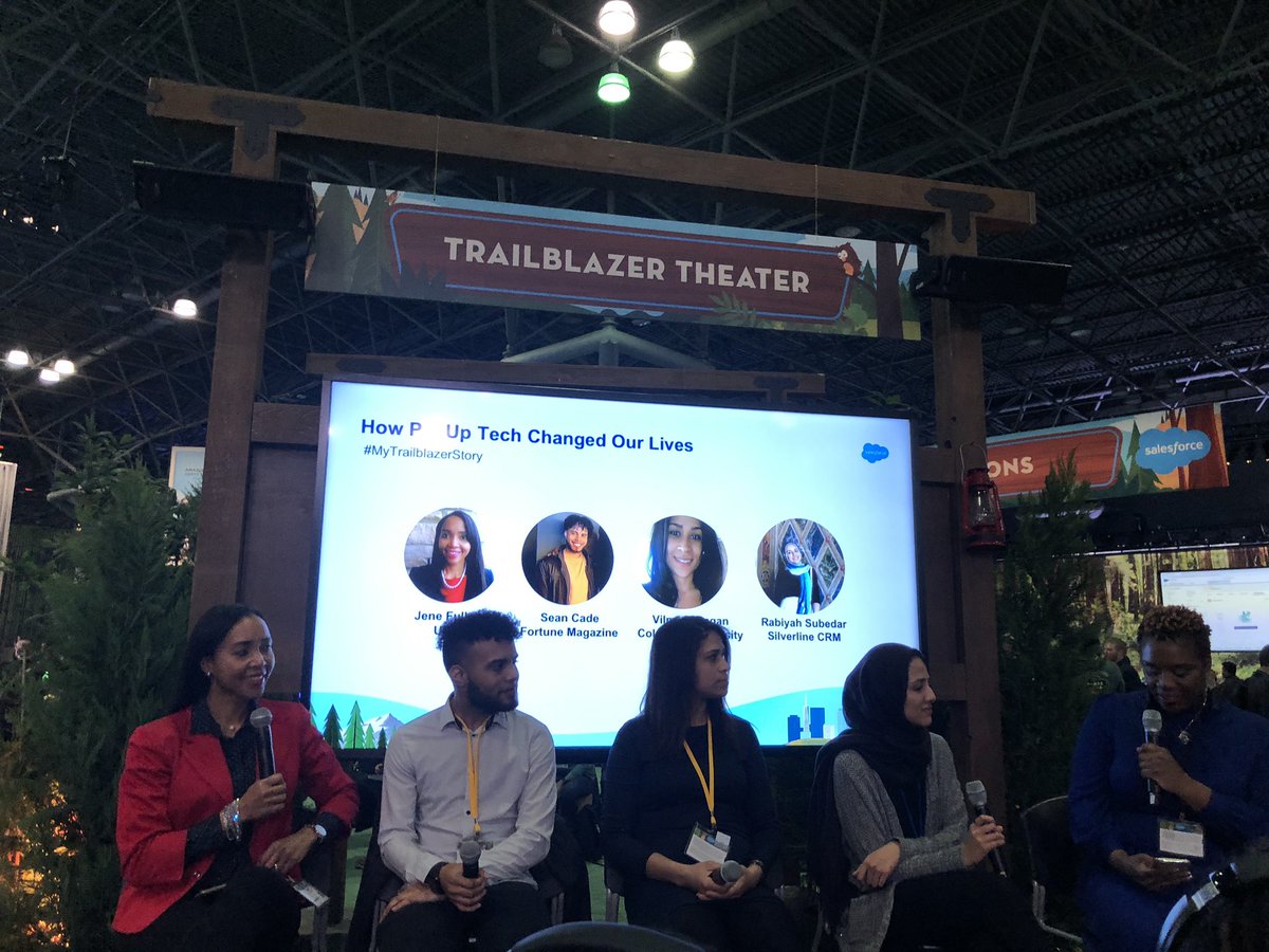 NYGal18's tweet photo. What a great #Trailblazer talk hearing how my fellow @PepUPTech #ohana were changed by this great organization! #futureisnow #SalesforceTour NYC https://t.co/v5blci9FjZ