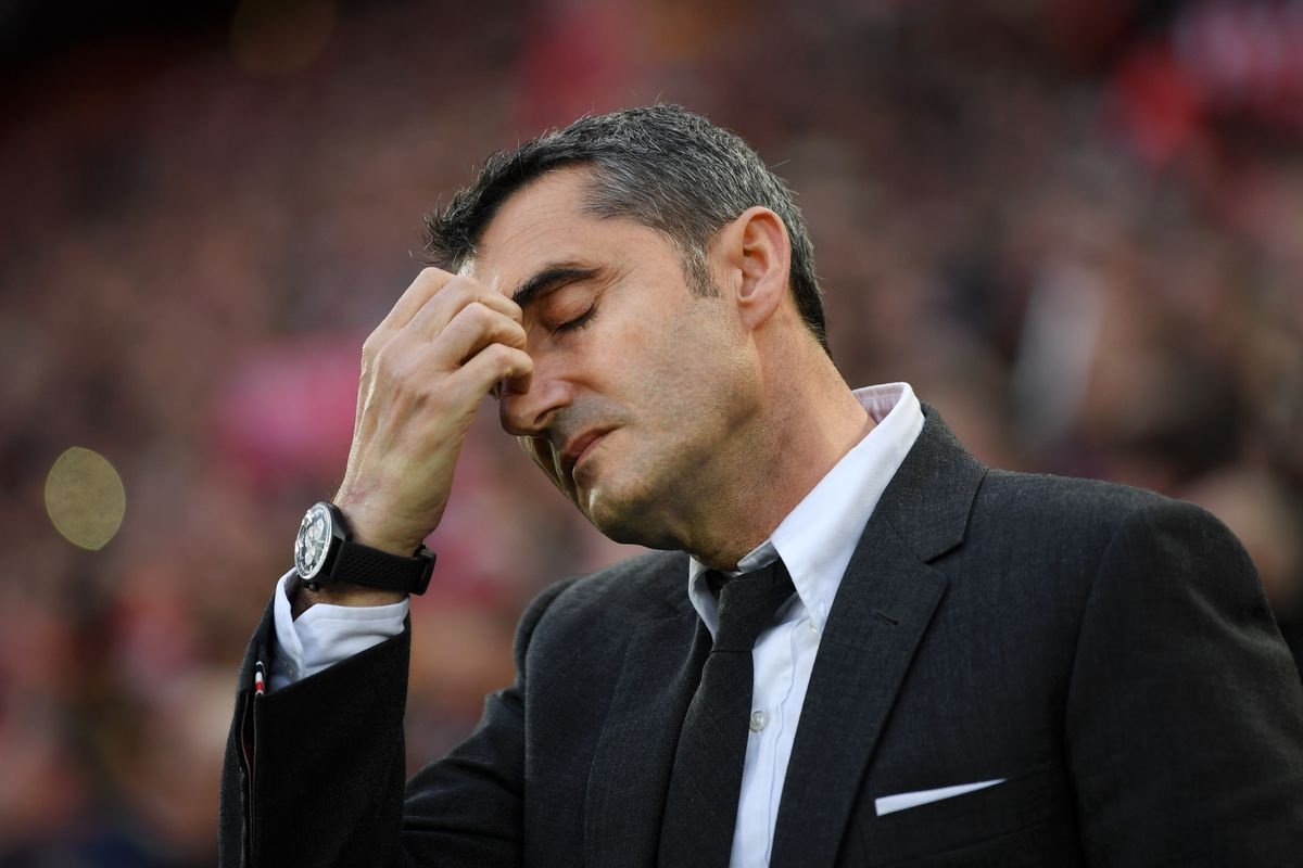 diogoanastacio's tweet photo. Enquanto Valverde estiver a frente da equipe, o Barça não voltará ao topo da Europa!

O Barcelona hoje é um "apanhado" de bons jogadores. Se Messi não está inspirado, o time vegeta em campo. 

Se quiser vencer a Champions, terá que mudar de técnico! 

#ViscaBarça #ForaValverde https://t.co/6GHHoswX4j