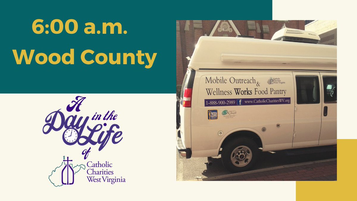 We invite you into a day in our lives!

At 6:00 a.m., our mobile food pantry coordinator fires up the van to head to a remote location. This mobile food pantry will be the only place within miles where clients are able to access nutritious food.

#ADayintheLifeofCCWVa