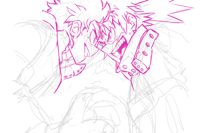 I gotta get back to work, but here's a WIP from lunch!!! #bkdk #mha #bnha #bakugo #deku #fanart #myheroacademia