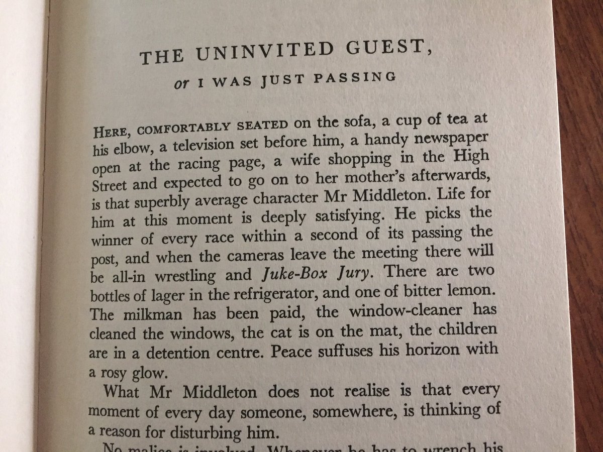 Here's the most excellent book I referenced on @RNBreakfast this morning, along with its magnificent opening. How to Avoid People (pub 1963)