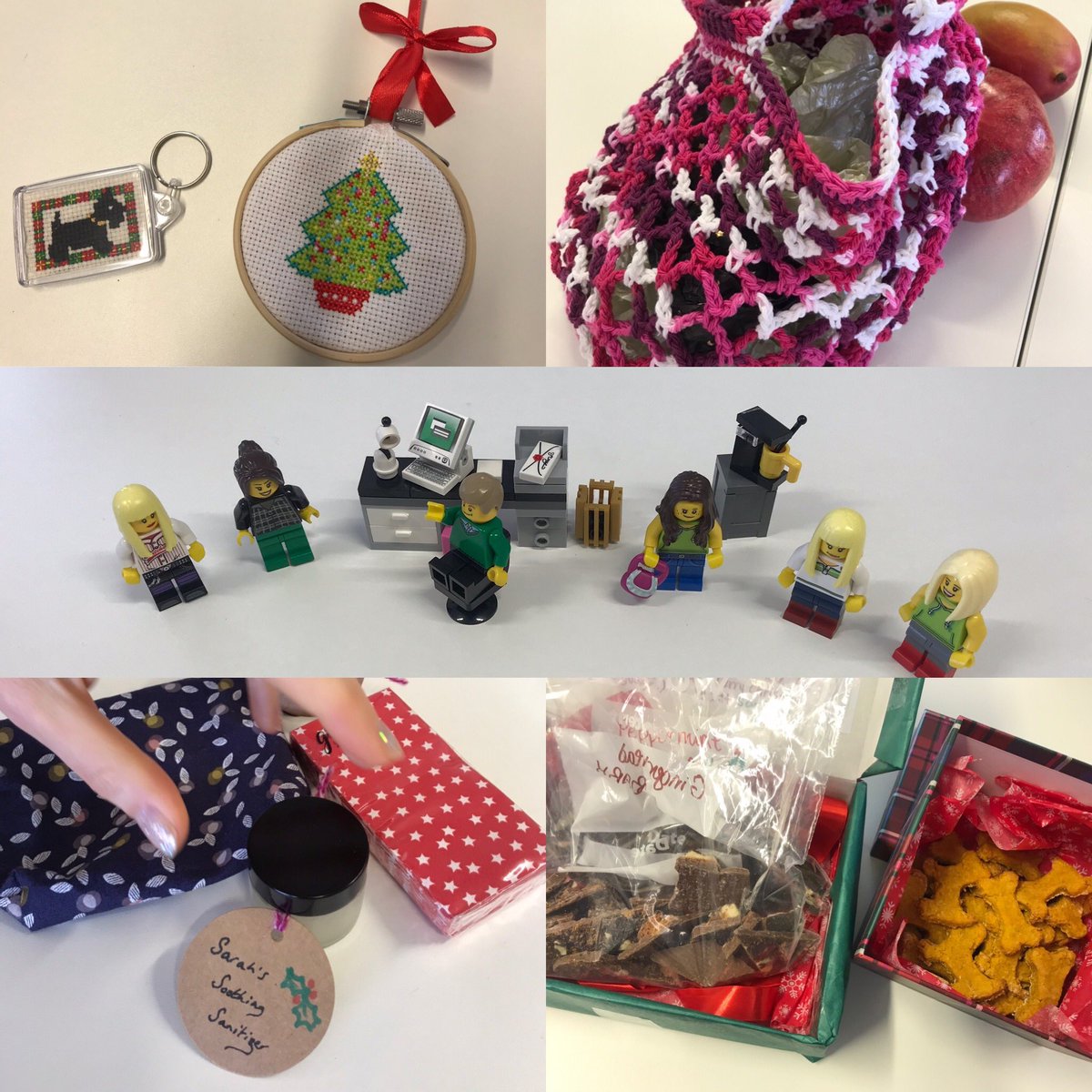 SGUL_OT's tweet photo. We all rose to the challenge of the #HomeMadeSecretSanta today - excellent making everyone! https://t.co/TjUINVi4w8
