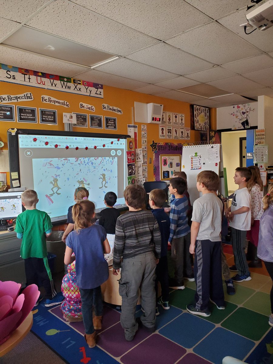 Mrsfabsclass's tweet photo. Thank you @GoNoodle! The Happy Holidays Indoor Recess was much needed today @kmdousman! https://t.co/wgu1uQV9og