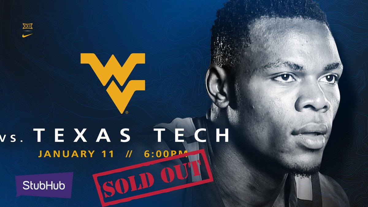 WVUSports's tweet photo. Single game tickets for the @WVUhoops-Texas Tech game are SOLD OUT! Want to be there? RT/Like this tweet for a chance to win a $100 gift card from StubHub, the Official Ticket Marketplace of WVU Athletics! 

StubHub 🎟️➡️ https://t.co/WAmsIxlvhn https://t.co/8iCfNWQfR7
