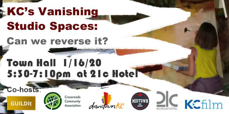 GUILDit (@goguildit) on Twitter photo Vanishing Studios: Can we reverse the trend? Town hall on 1/16 at 21c. Info and REGISTER @ lnkd.in/e3bqYdK . Discuss issues and solutions around Kansas City’s vanishing studio spaces with business and art leaders.
<a href="/MidtownKCNow/">Midtown KC Now</a> #community #business #art #kcmo #event Vanishing Studios: Can we reverse the trend? Town hall on 1/16 at 21c. Info and REGISTER @ lnkd.in/e3bqYdK . Discuss issues and solutions around Kansas City’s vanishing studio spaces with business and art leaders.
<a href="/MidtownKCNow/">Midtown KC Now</a> #community #business #art #kcmo #event