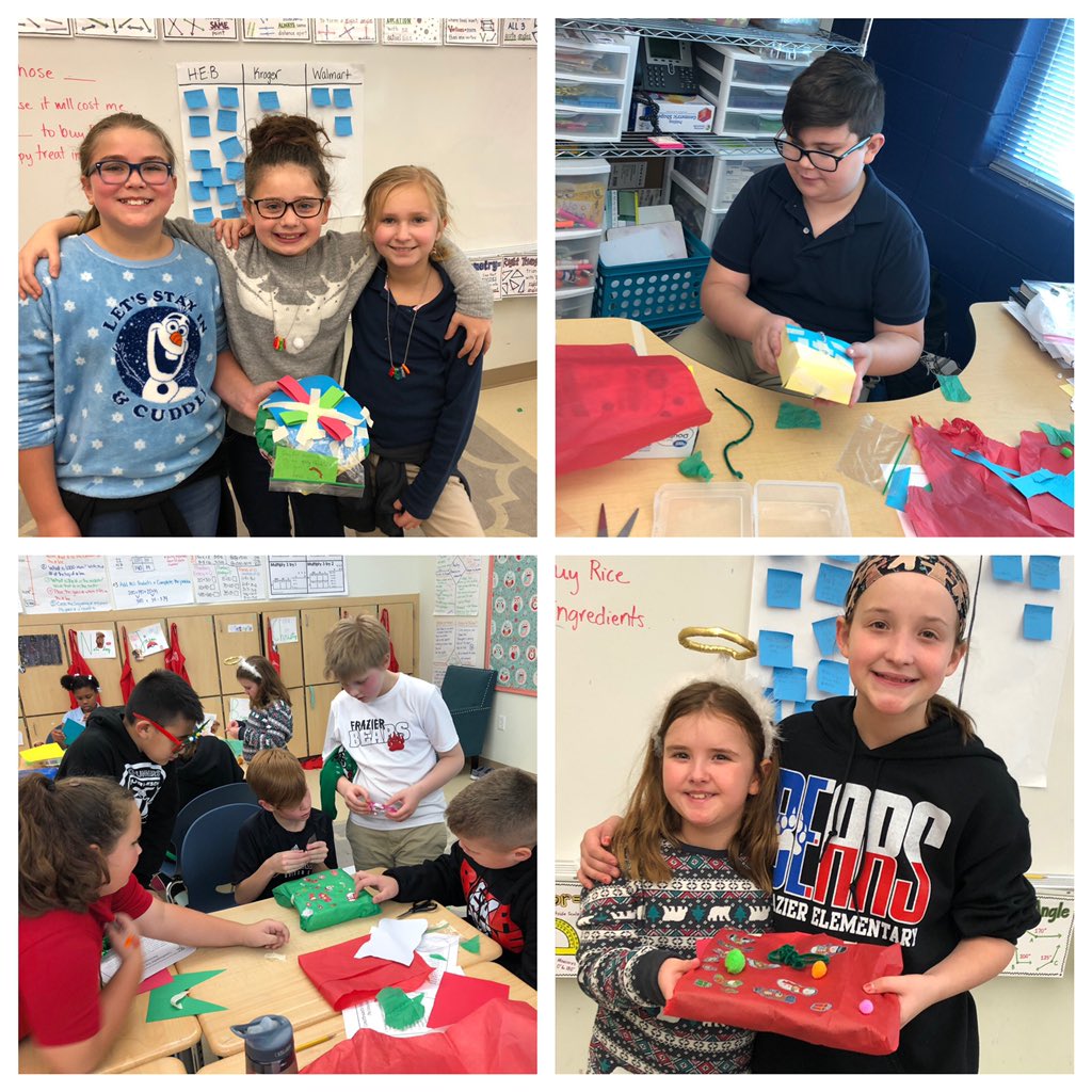 epauley804's tweet photo. And that’s a wrap...our cookies are packaged and ready to mail! Lots of creativity and innovative thinking by our @FrazierBears https://t.co/Cd2cOB85zk