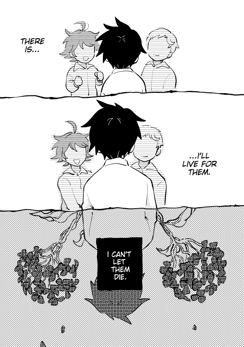 I recently finished a Promised Neverland comic I'd been working on back during s1 and thought I'd share ^^ *major spoiler warning tho* https://t.co/rhrz9RmMY8 