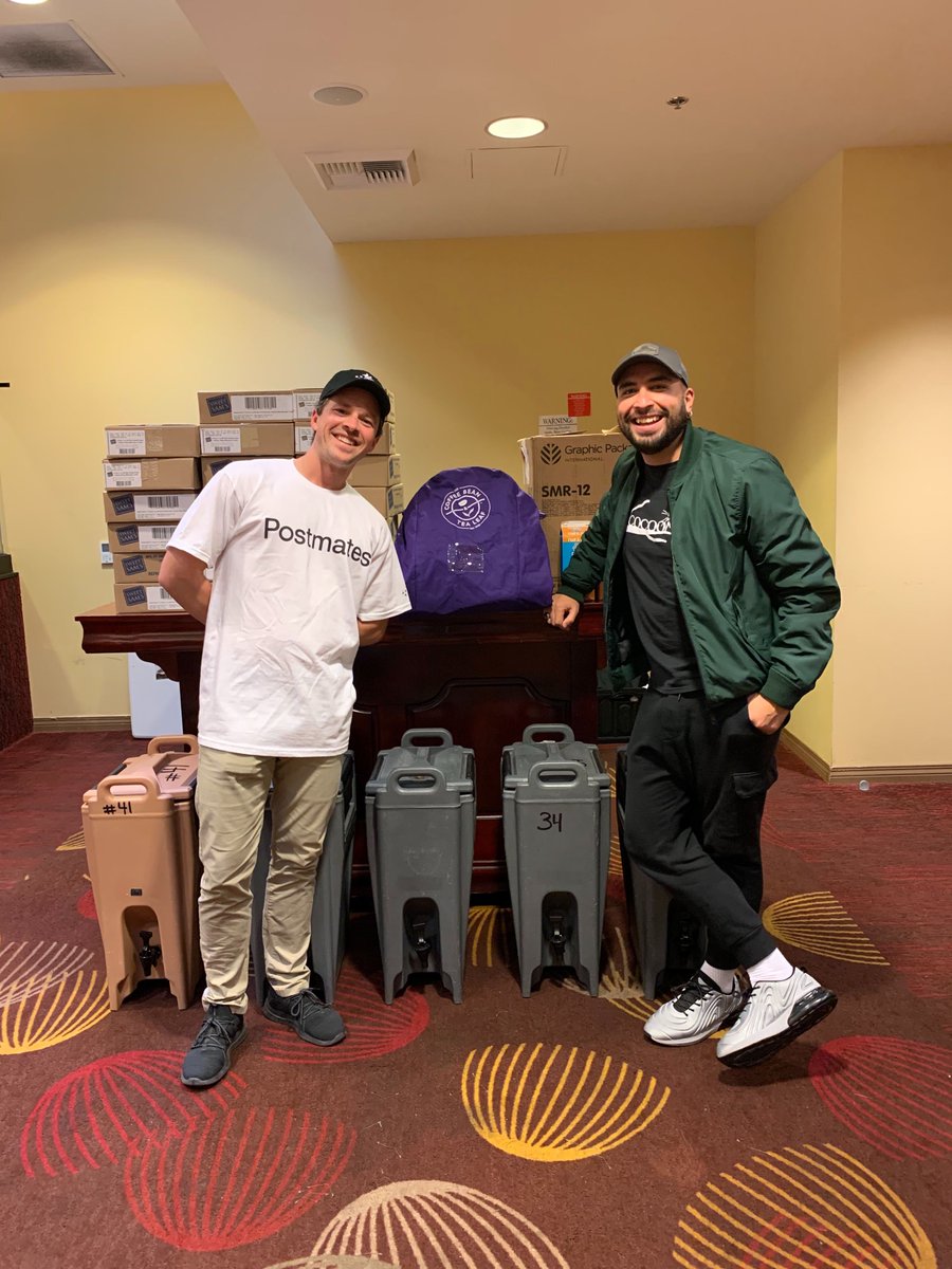 Thank you <a href="/Postmates/">Postmates</a> <a href="/TheCoffeeBean/">The Coffee Bean</a> for the donation to the Community Coalition Christmas Event <a href="/RuJohnNation/">RuJohn Foundation</a>  #BetterThanSanta