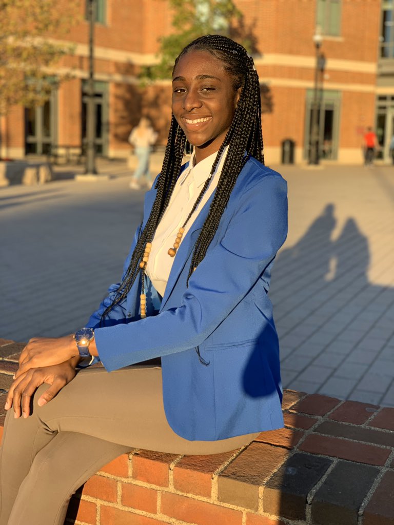 TBTNOSU's tweet photo. 🌙 TBTN Warrior of the Week Roll out!
Everyone say hello to our Co-Vice President Shayla Ferguson. Pronouns: she/her/hers. Shayla is from from Cleveland, Ohio &amp; has graduated with a Bachelors of Arts &amp; Sciences. This is her 3rd year with TBTN! Shayla loves learning black history. https://t.co/Xg57PKMr8c