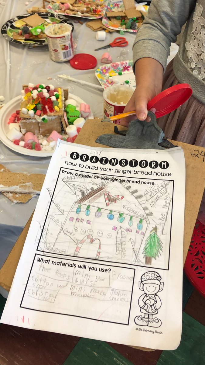 HM_SecondGrade's tweet photo. Gingerbread Stem Day! Graham crackers and frosting are tricky to use, we created plans and made changes as we worked! So much fun in second grade today! https://t.co/7q3MrGXiYn
