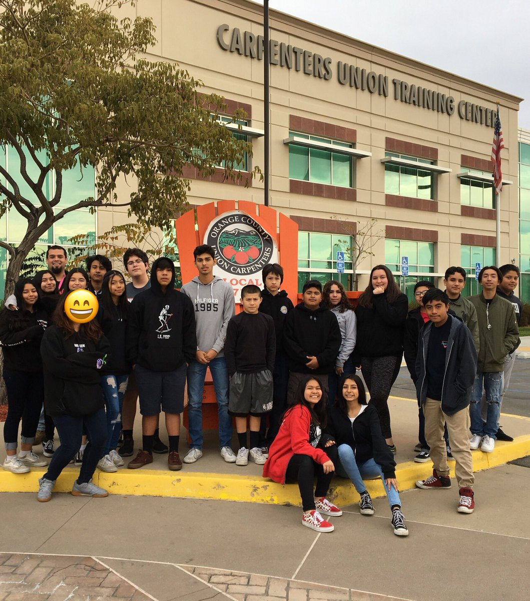 NicolasKnights's tweet photo. Our Nicolas Woodshop students had the amazing opportunity to tour the Carpenter’s Union on a field trip. Thank you to Mr. Vidales and all those who make learning come alive for our students. #FSDLearns #CollegeandCareerReady https://t.co/uiqUeZnFgj