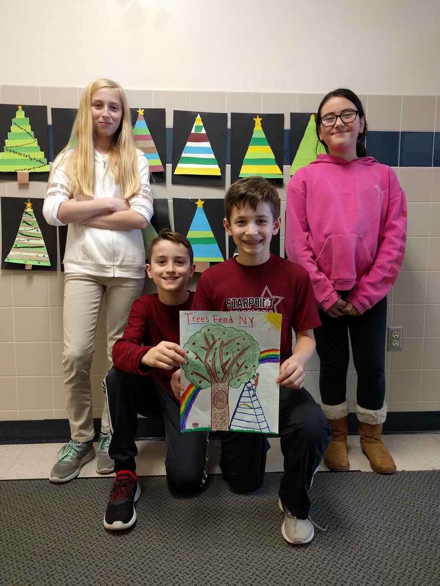 monicadaigler's tweet photo. @StarpointCSD winning Arbor Day poster contest group from Mrs. Schopf's class. It was a collaboration between 5th grade Science and Art. Each class voted on a winning poster that was then voted on by all of 5th grade. #starpointIS #STEAM https://t.co/8pdwr1LBNv