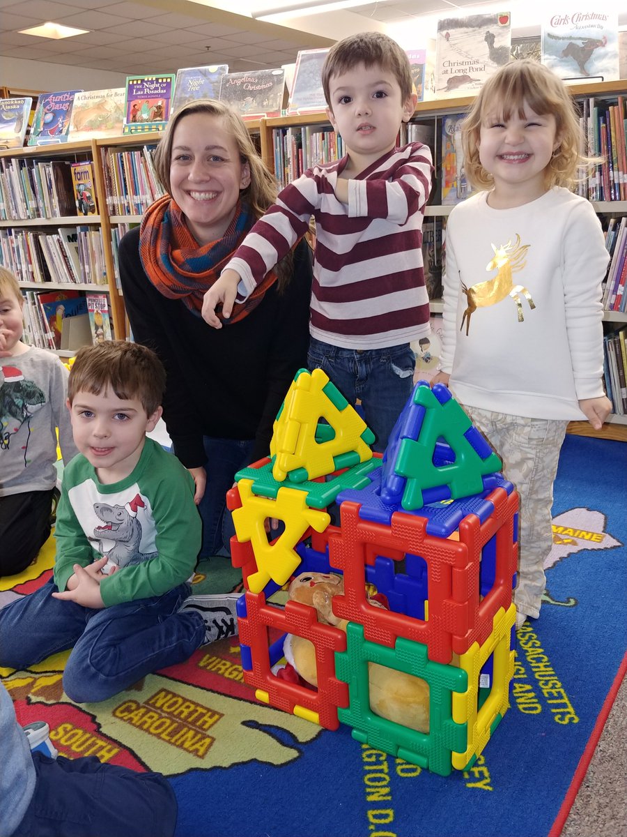 RiversideRockts's tweet photo. After reading, "Gingerbread Baby," Little Falcons celebrated by building gingerbread houses with Makerspace materials. #sweetfun https://t.co/PBH91ZsKRJ