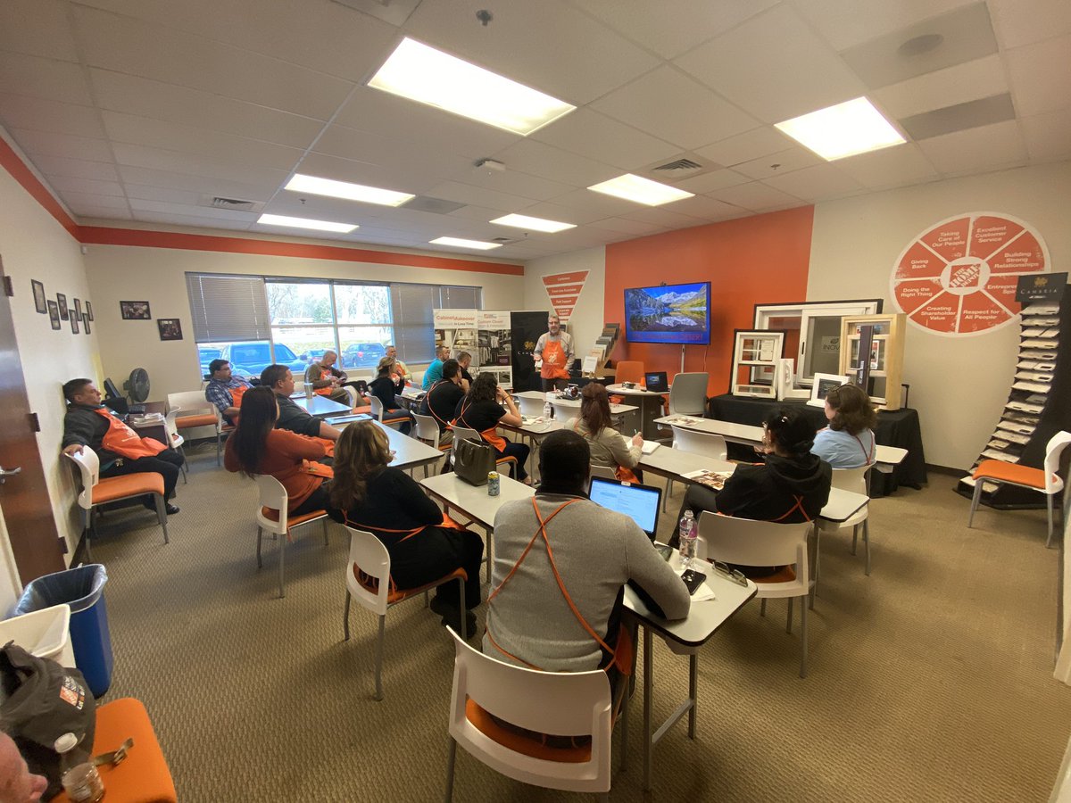 DerekSafeStep's tweet photo. @gwaltershdi leading the Cabinet Makeover Training for district 210 SASM Training at the Denver HDE/HDI Branch. #CabinetMakeOver #ItsASnap @deanosettle @wendyofthewest @THDYuda @DJJKsanchez @THDNick @StaceyTank @TeresiJay https://t.co/c9horKhqOZ