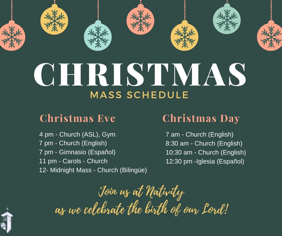 NativityBrandon's tweet image. One week till Christmas! We invite you to join us at Nativity as we celebrate the Birth of our Lord.