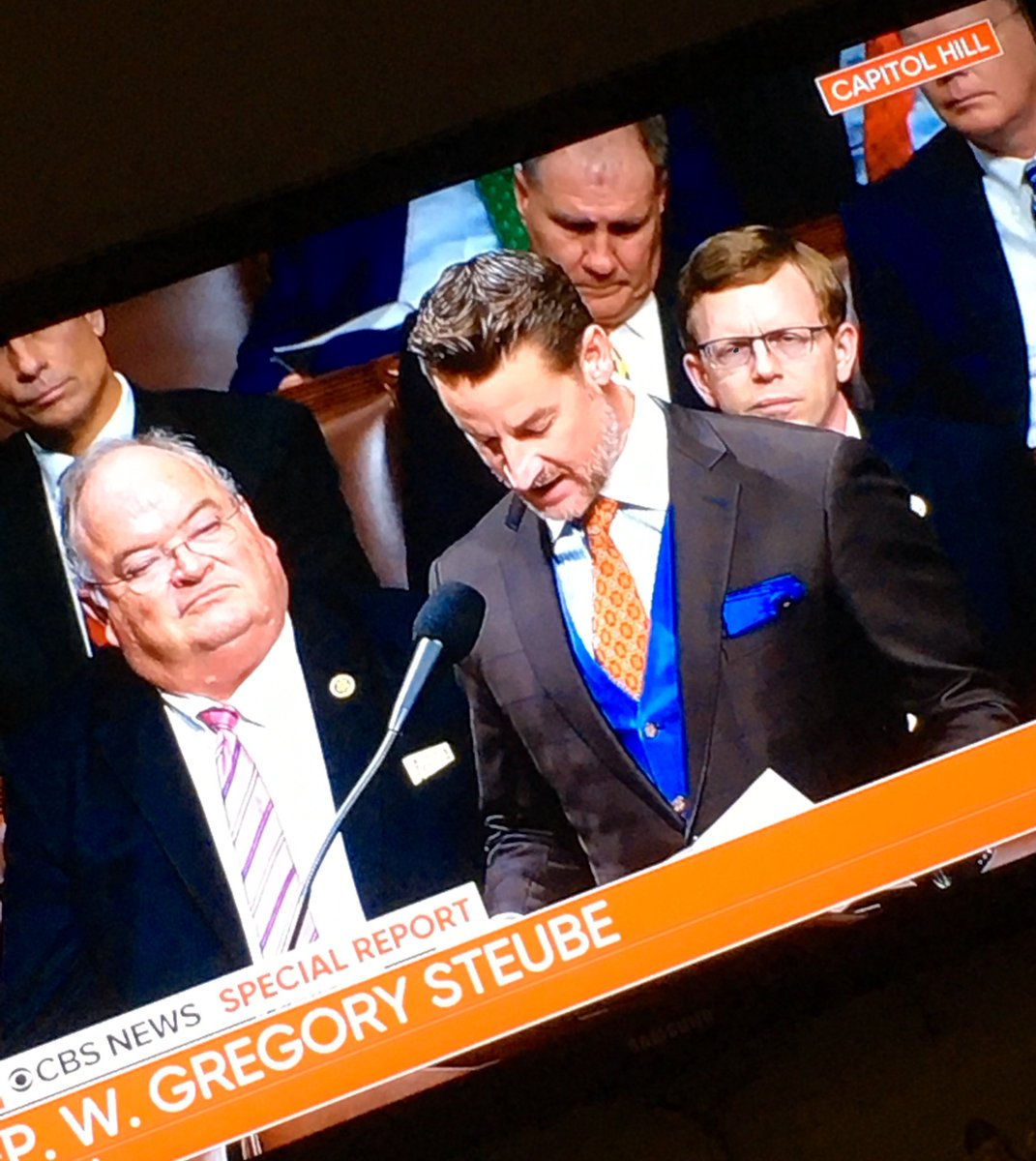 This guy’s outfit is a high crime and misdemeanor on its own. Let’s have a vote on that, <a href="/RepGregSteube/">Congressman Greg Steube</a> 
#ImpeachmentDay #ThePresidentIsACrybaby #ResignTrump #MerryImpeachmas #WednesdayWisdom