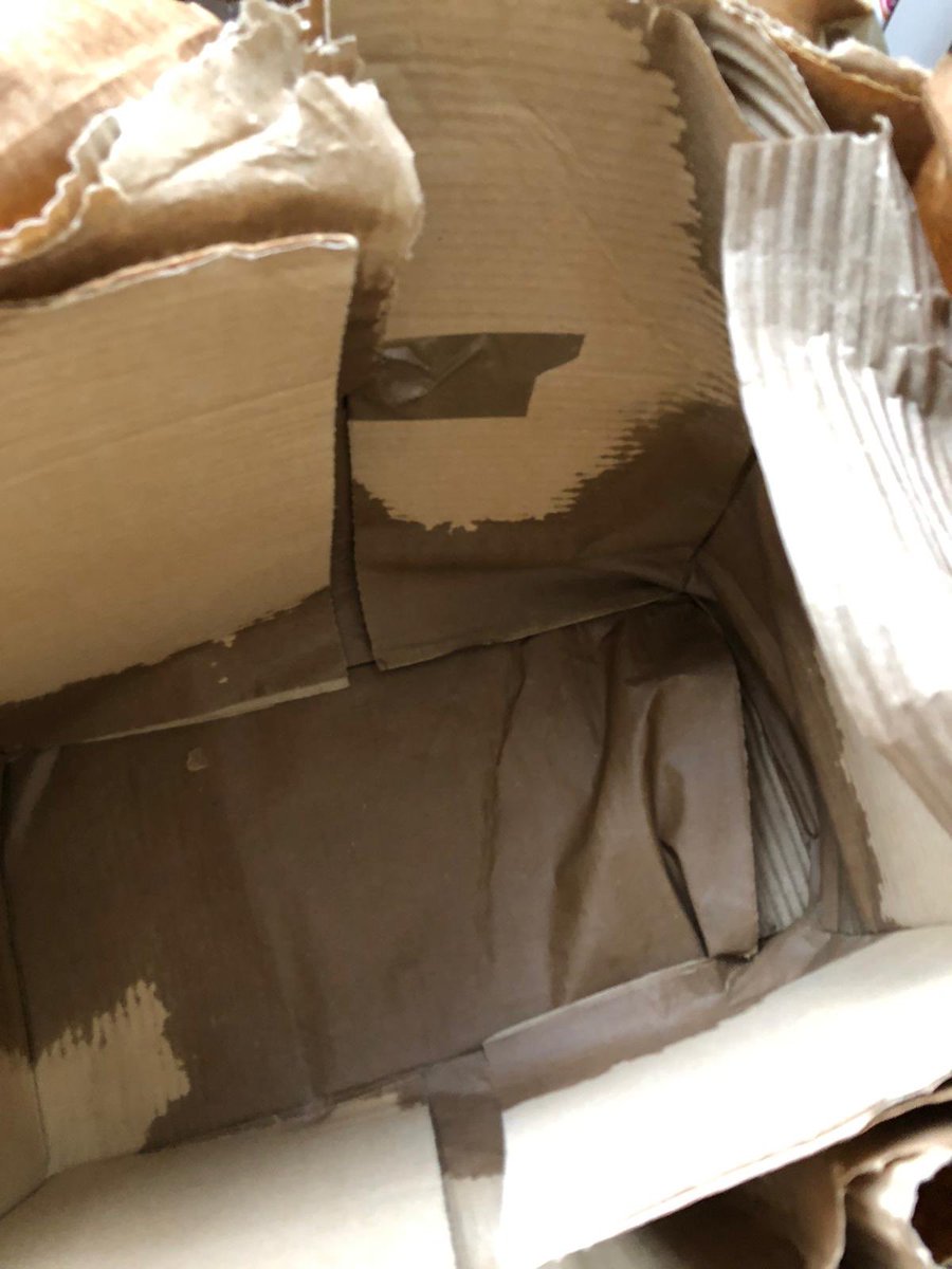 jonnyg32's tweet photo. @Hermesparcels This is how my parcel was left outside my house. It hadn’t even been raining but the package was so wet when I picked it up my hand went straight through. The contents was Christmas presents for my children sent by a friend. They were so wet the paper had come off! https://t.co/V8RuhheQ4f