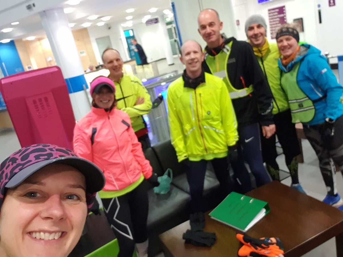 CAntrimHarriers's tweet photo. Here's the Hardcore Harriers that went out in the rain and didn't melt! @purerunningshop @LoveBallyclare @sixMW_parkrun   

#goCAH #StormElsa #hardyharriers #runningballyclare #soakedbutsmiling https://t.co/GyH7KPuDc0