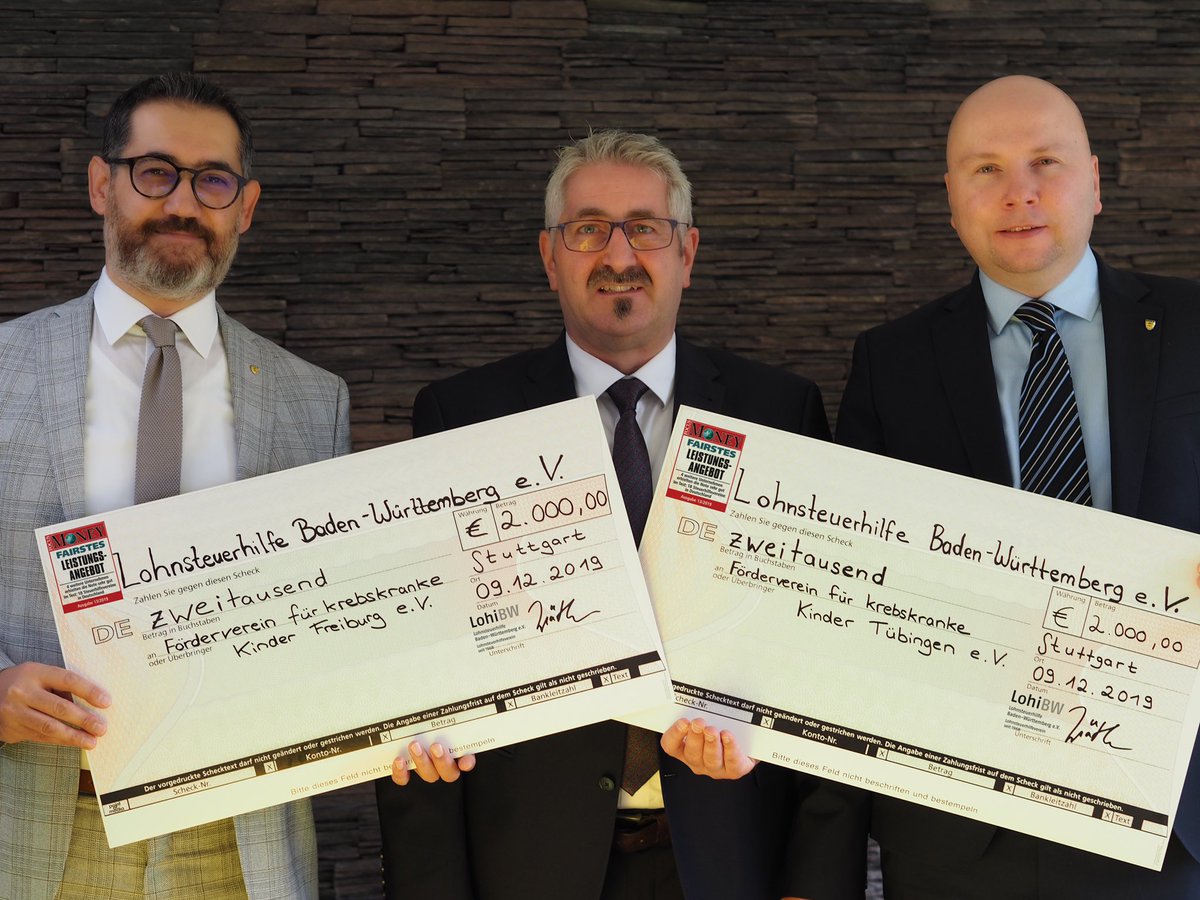 LohiBW's tweet photo. Die #LohiBW spendet zu Weihnachten je € 2.000 an die Fördervereine für krebskranke Kinder in Freiburg und Tübingen https://t.co/iwIe3H9aoe