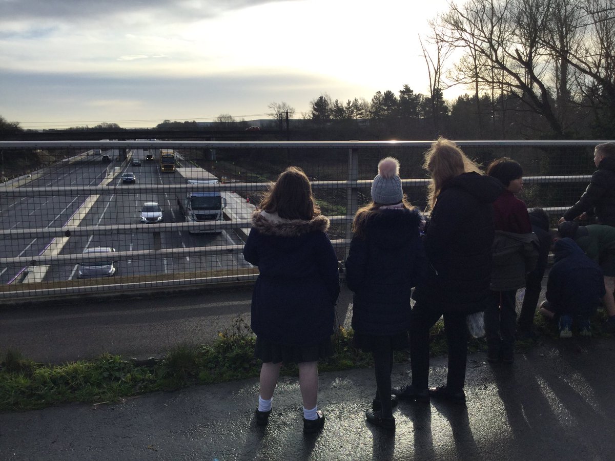 TickfordPark's tweet photo. Year 6 collected data about the M1 this morning #travelsurvey #TP4geography #TPSapphire #TPAmethyst https://t.co/vqHyoluJLm