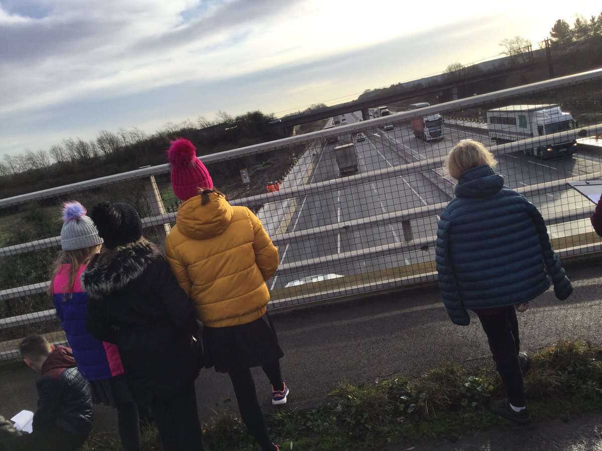 TickfordPark's tweet photo. Year 6 collected data about the M1 this morning #travelsurvey #TP4geography #TPSapphire #TPAmethyst https://t.co/vqHyoluJLm