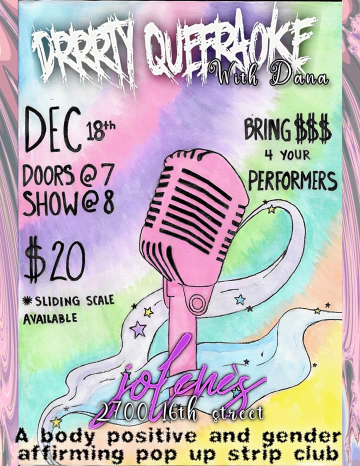 DrrrtyQueer's tweet photo. Tonight's the big night! Karaoke and queer strippers; what more can you ask for? 😍
Be sure to bring plenty of $ to tip your performers, and be thinking of songs you might wanna sing, of you do plan on singing, cause @karaokewithdana has the best library ever! 🖤💞🖤 https://t.co/UnITvu3nAt