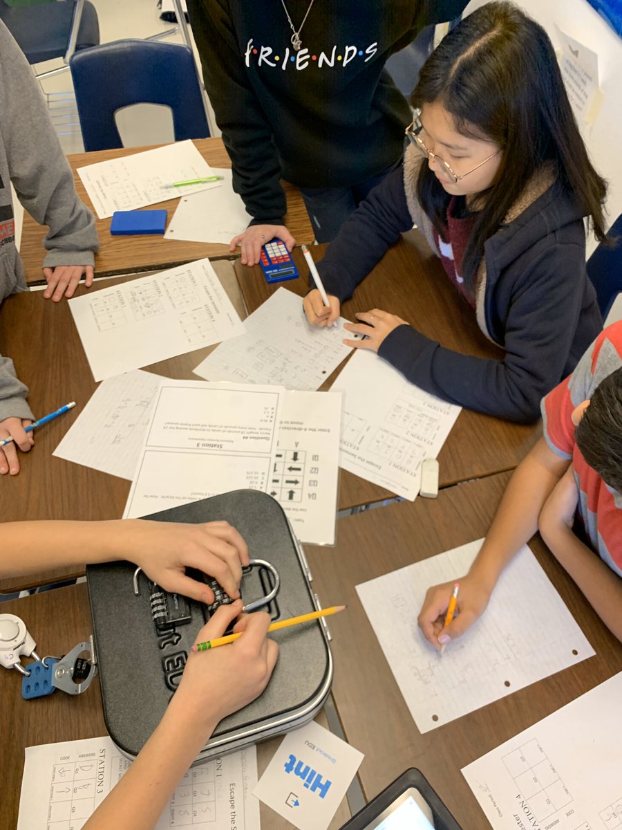 6th Math “Escaped the Semester” today! We had fun with our <a href="/breakoutEDU/">Breakout EDU</a> boxes! <a href="/NEISD_MATH/">NEISD Math</a> <a href="/TejedatW/">TejedaNEISD</a> #RootEdTejeda #theneisdway