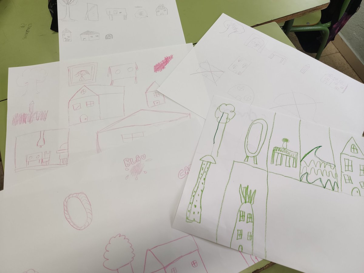 EscolaBM's tweet photo. A 5è obrim la nostra ment a la imaginació i a la creativitat per poder pensar quins productes crearem per la COOPERAGUAY. https://t.co/Vfa4rNRc50