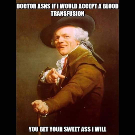 Xposinthetruth's tweet photo. I was asked if I would accept a blood transfusion if need be last year before my surgery. I said "Yes" It felt so freeing with no guilt whatsoever 😊! https://t.co/lbt6SdriRM