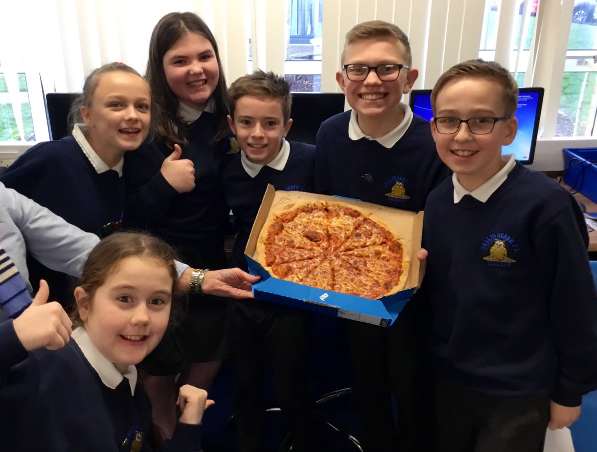 BPSLisburn's tweet photo. What excitement this week as the results of our year group AR📚@AccReader Challenge for Term 1 ended. Congratulations 🥳 to P7R on winning🎖...we hope you enjoyed your @dominos 🍕 #keep_reading https://t.co/Ilnn1PjPv8