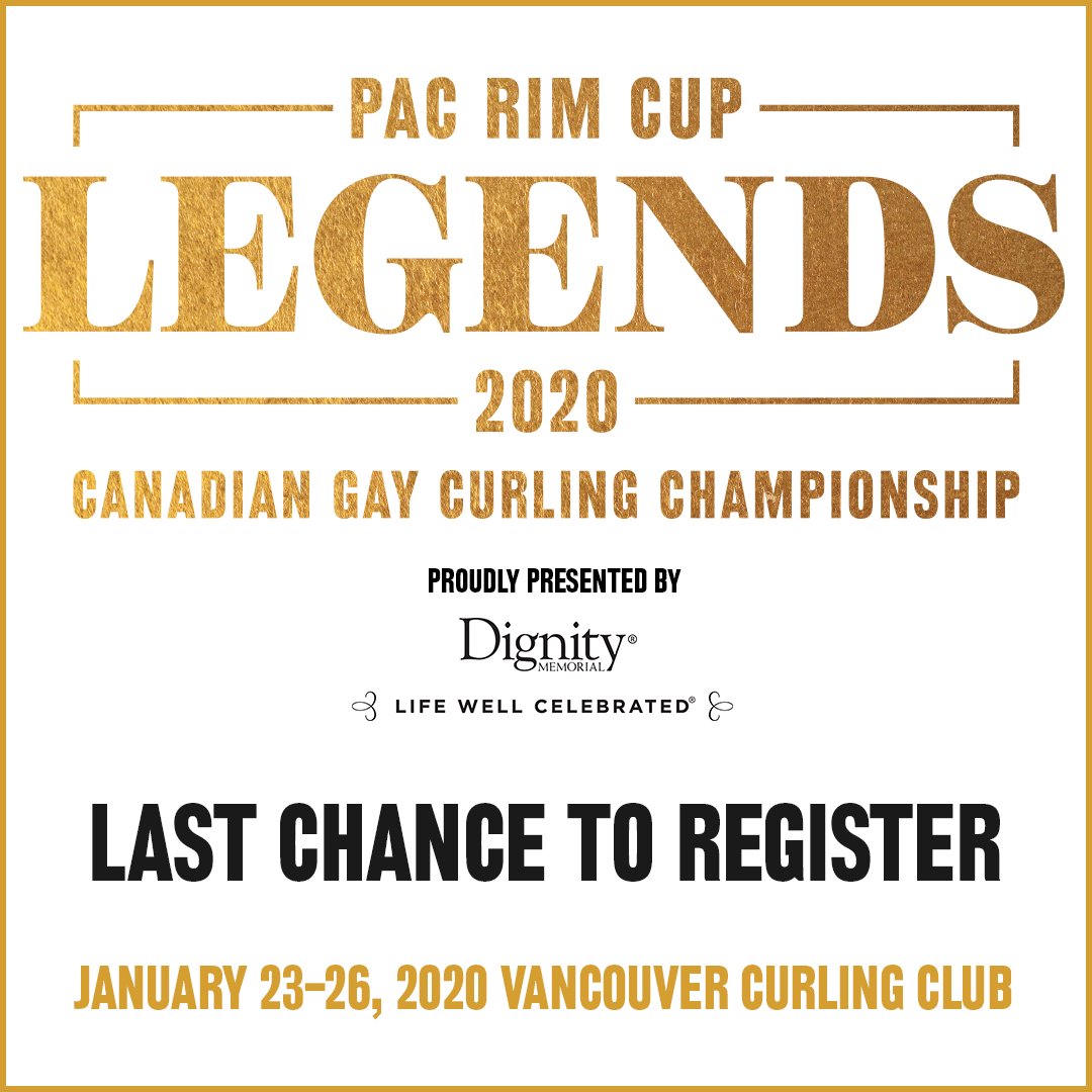 Deadline is fast approaching and only a few spots remain to register for the 2020 Pac Rim Cup.  Visit prcl.ca/pacrimcup today.  #pacrimcup #gaycurl #curling #vancurl #sweepwithus #prcl