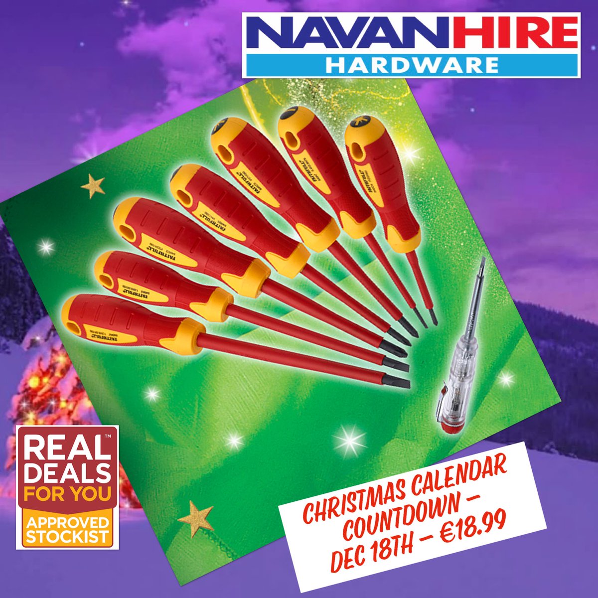 NavanHire's tweet photo. As we are finishing up for the Christmas Season this Friday .. for the next few days we are going to do #double #deals for our #CHRISTMAS Calendar countdown, which are available InStore any day this week ! @Real_Deals4You - find the first 4 #magicoffers below! https://t.co/6ytU8mWahQ