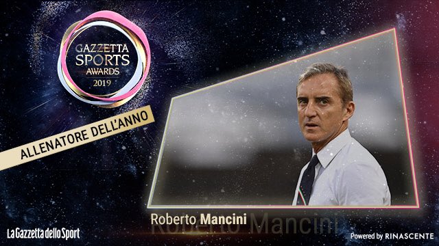 Premio allenatore dell’anno
Vince <a href="/Mrmancini10/">Roberto Mancini</a> 🇮🇹
#GazzettaSportsAwards