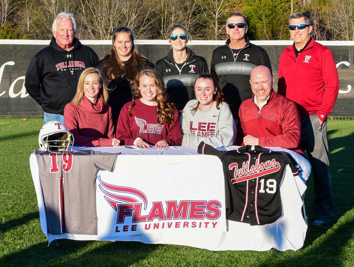ZachBirdsong's tweet photo. This afternoon Madison Barnett signed a letter of intent to continue her softball career @LeeUFlames. Madison was joined by her and coaches during the signing. https://t.co/HRfyVNMG5r