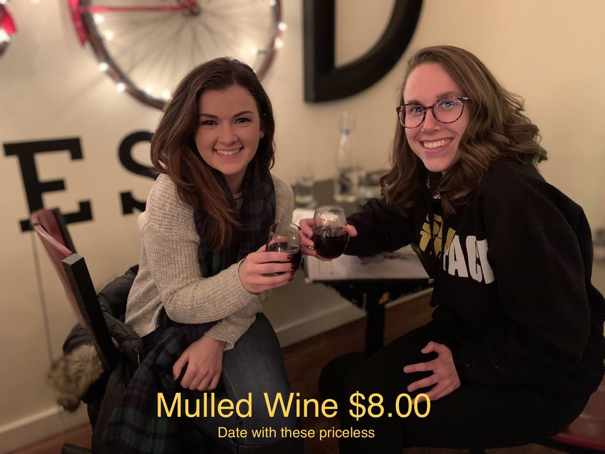 Yes we have Mulled wine for the winter! Great night for a glass with a spicy cranberry flatbread! #mulledwine #spokescraftbeer #photoapprovedbySydney #greatladies