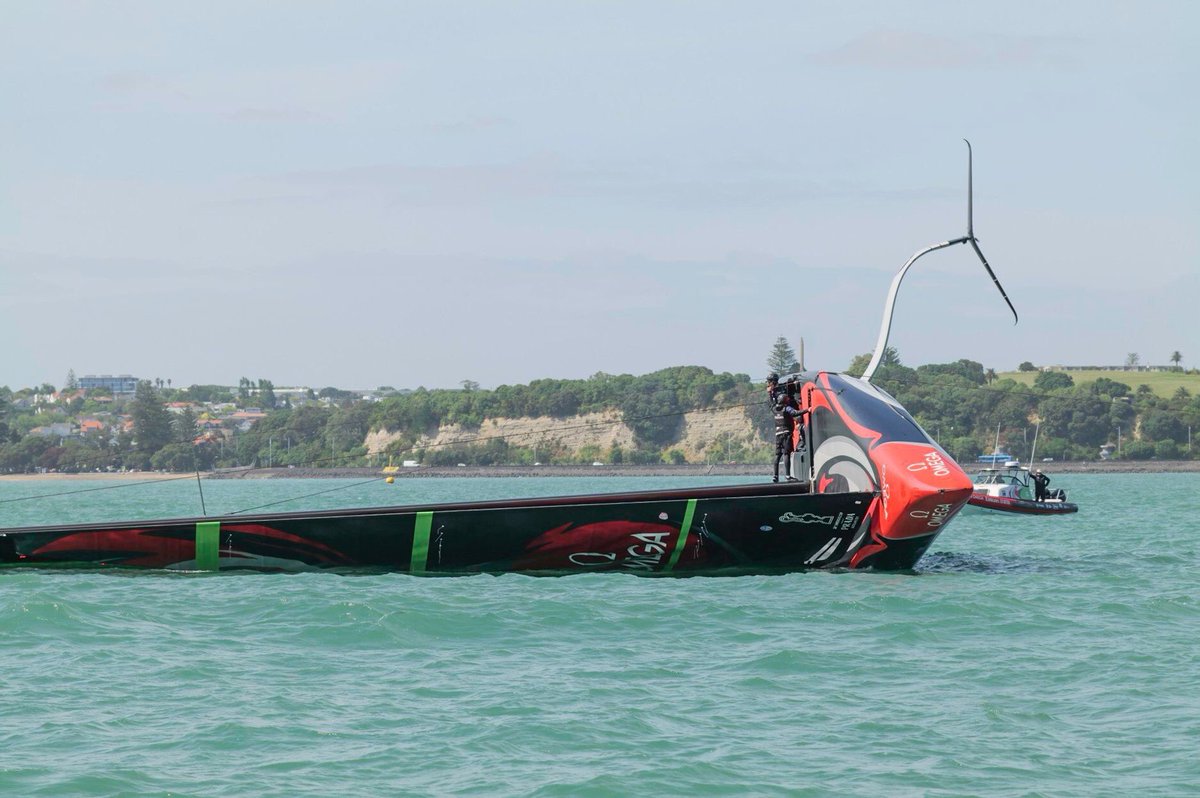 challenge_ocean's tweet photo. They call it a little whoopsie 🤔 💪 #Waitemata #learning #AC75 https://t.co/3STHUkgeHi