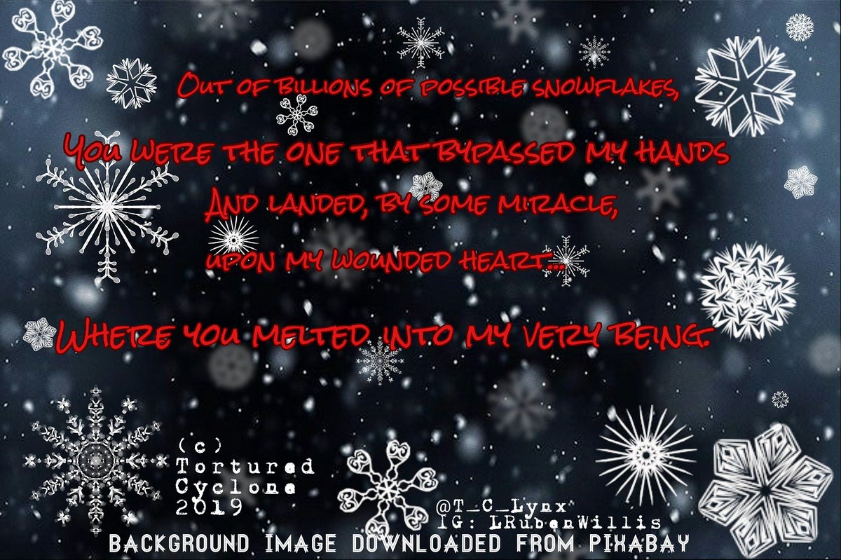 T_C_Lynx's tweet photo. "A Melted Snowflake"
#FsMpy #ForHeidi https://t.co/FsSKtMWhPZ