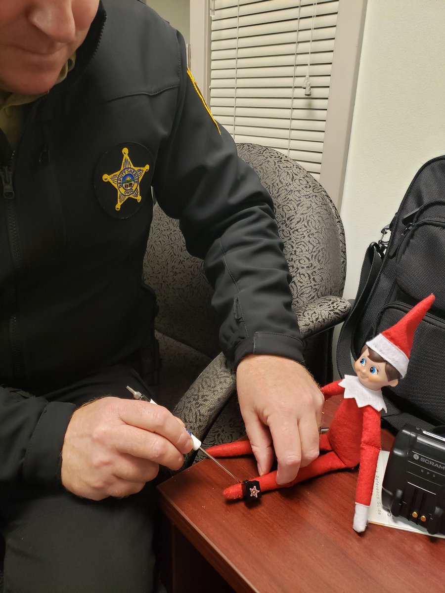 butlersheriff's tweet photo. The Verdict is in for Elf on the Shelf!! It's House Arrest with the Stipulation of an Ankle Monitor And Community Service!! https://t.co/qXGxqFD3fX