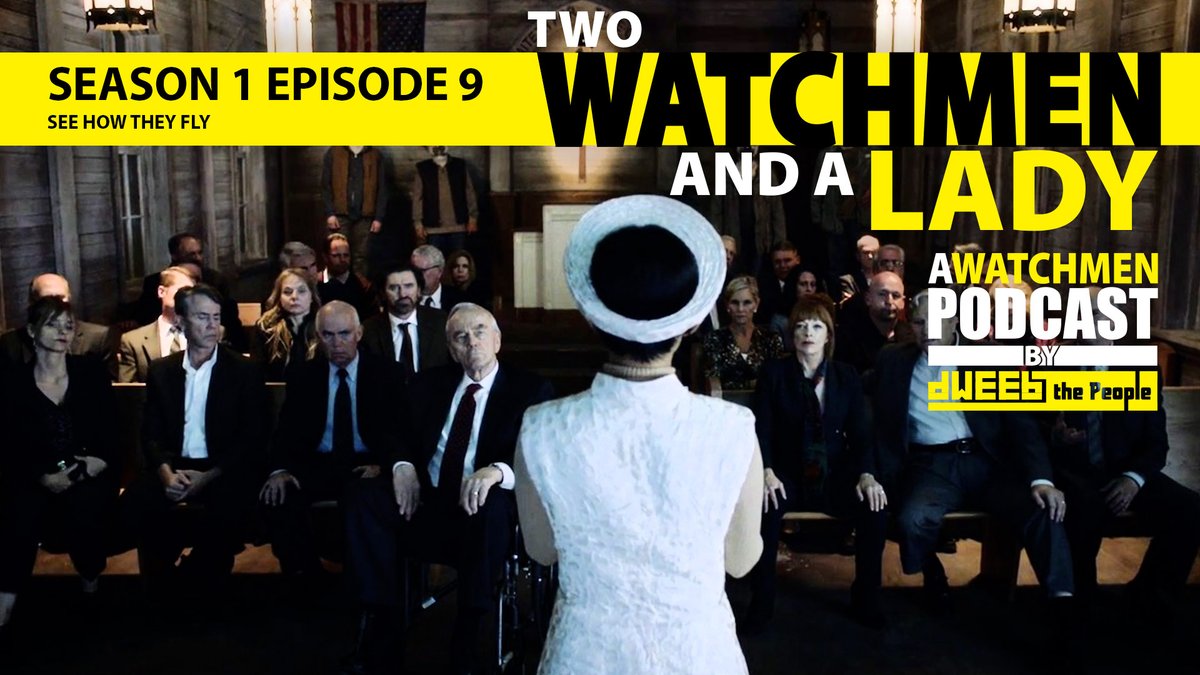 DweebThePeople's tweet photo. Join us as we discuss #Watchmen, S01E09: See How They Fly. Search your podcast app for “Two Watchmen and a Lady” or click >> https://t.co/qkd15bEF8l #hbo #damonlindelof #comics #dccomics #alanmoore @watchmen @HBO @DCComics https://t.co/HOtcBvZ5oj