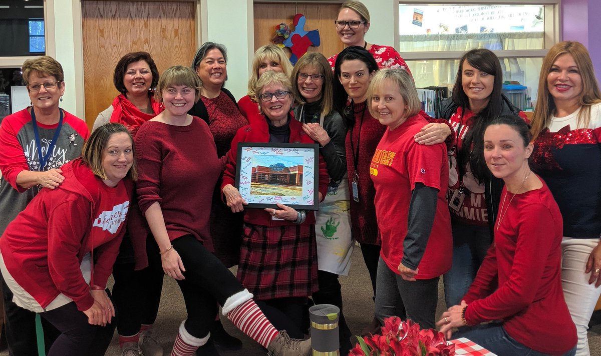 DebbieDpurple's tweet photo. Thank you so @BriarcliffES  for the fun celebration. I am fortunate to have worked with such a dedicated faculty @WCPSSTeam Love you ♥️ https://t.co/D8V76vXXET