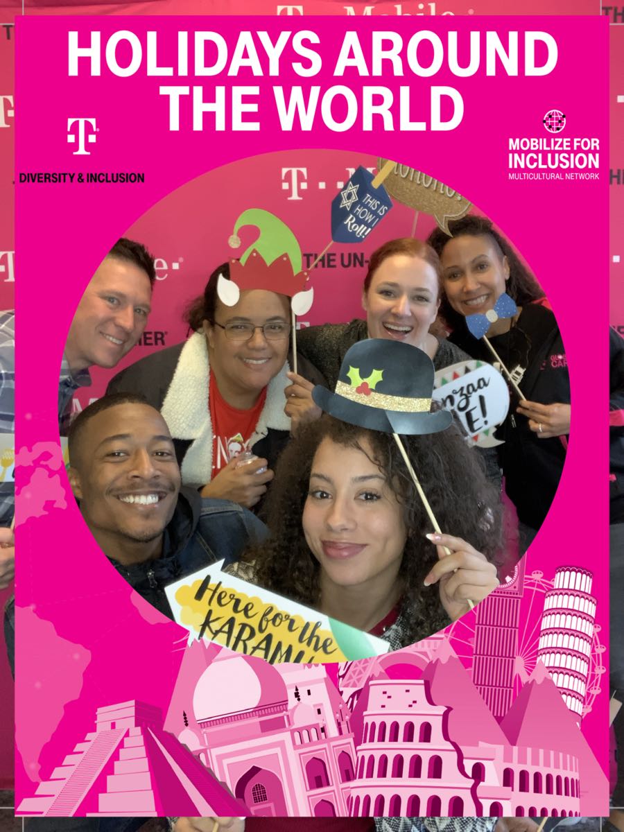 Laurel0May's tweet photo. This Holidays Around the World event was a blast... a true Christmakwanzakah experience! #beyou #TeamMagenta https://t.co/hgu3H3hHL7