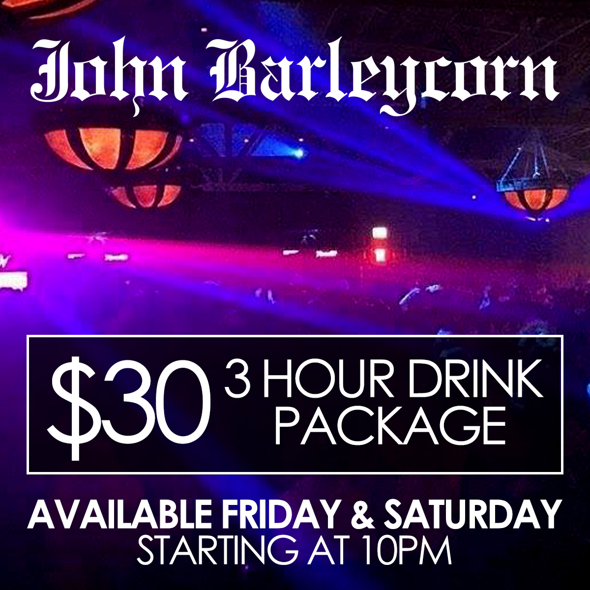 Barleycorn_Wrig's tweet photo. The best way to get your weekend started! 

Book your $30 3 Hour Drink package today! https://t.co/wIQjJ2SH3n