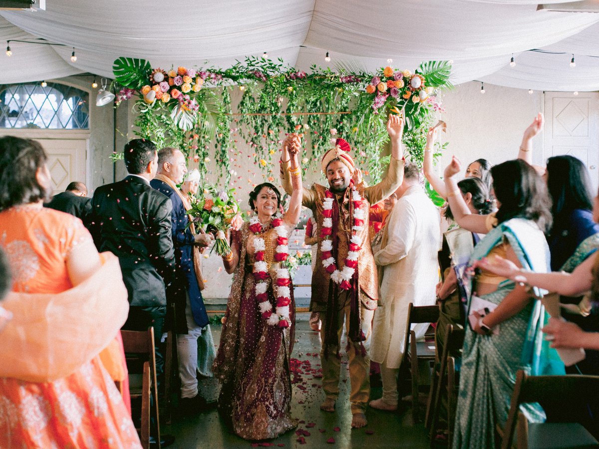 Celebrating a day filled with color, vibrance, and so much happiness. Congrats P+R on your big day! ❤️❤️❤️#weddingwednesday