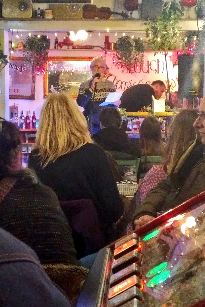 Another great performance from <a href="/TerryAdlam/">Terry Adlam</a> at the #innerverse with @PeterCo07107424 tonight <a href="/slough_centre/">Slough Town Centre</a> #HerschelArms #poetry <a href="/ace_southeast/">Arts Council England, South East</a> #Slough #poetry #community