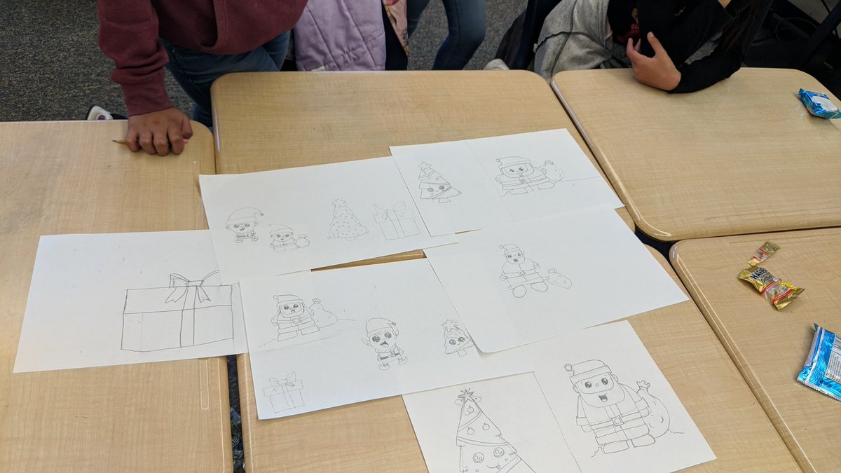 a_nrod's tweet photo. Guided drawing with kiddos for RAD! 
@ButtonwillowUSD https://t.co/TcDosYefm3